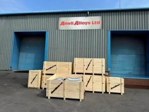 front of the anvil alloys ltd warehouse