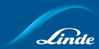 linde logo in blue and white text